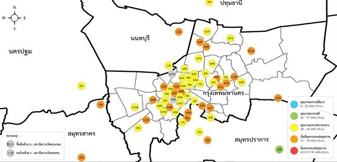 Worsen in Bangkok air quality Worsen in Bangkok air quality