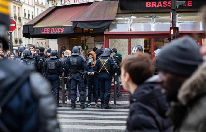 BlackRock's Paris office barricaded by climate activists BlackRock's Paris office barricaded by climate activists