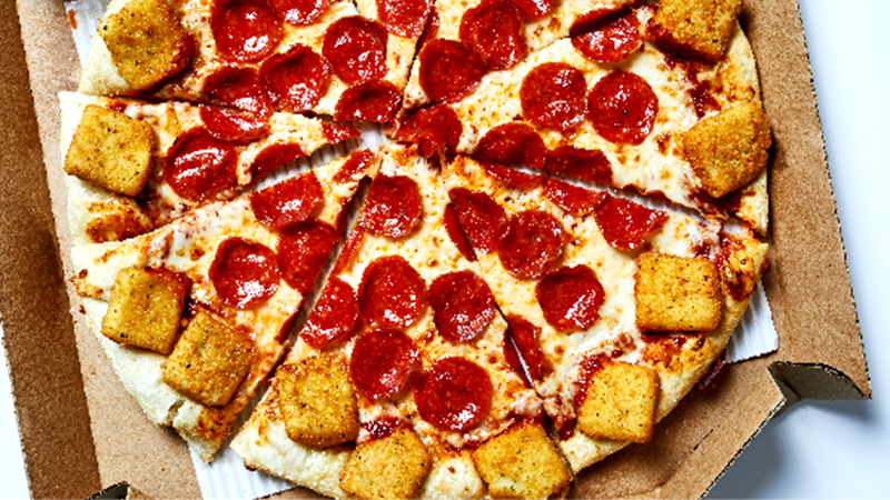 We tried Pizza Hut's mozzarella popper crust pizza and contemplated how we ended up here We tried Pizza Hut's mozzarella popper crust pizza and contemplated how we ended up here