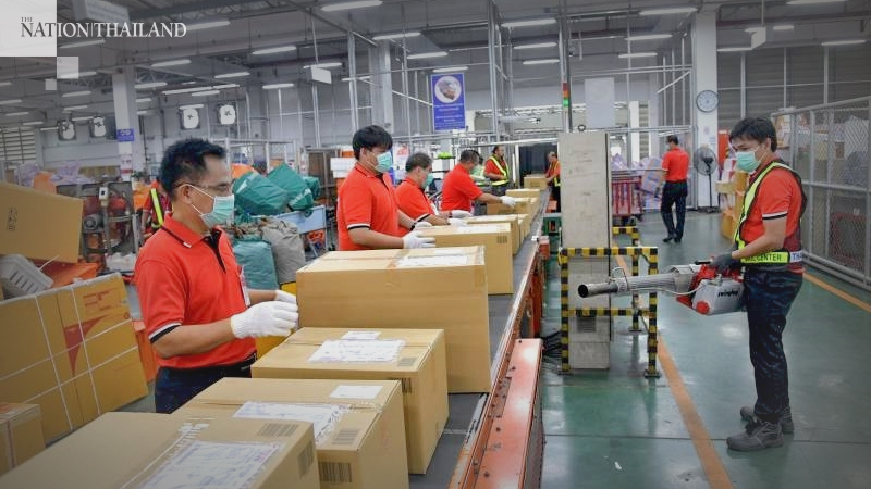 Thailand Post increases preventive measures against Covid-19 Thailand Post increases preventive measures against Covid-19