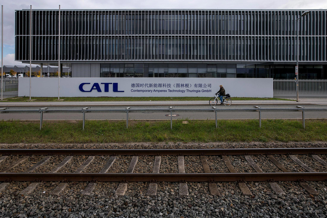 The Contemporary Amperex Technology factory in Arnstadt, Germany. MUST CREDIT: Bloomberg photo by Krisztian Bocsi.