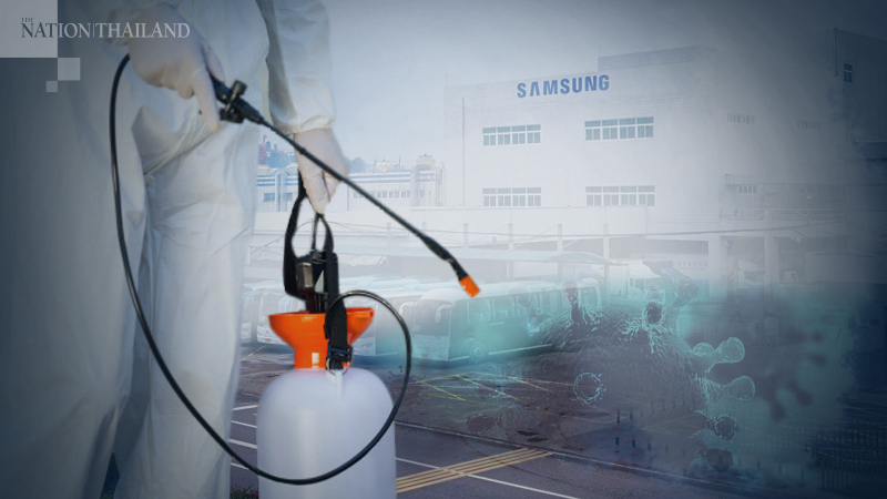 Samsung temporarily closes phone factory after worker infected with Covid-19 Samsung temporarily closes phone factory after worker infected with Covid-19