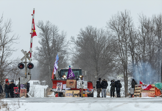 Trudeau seeks talks after protest broken up Trudeau seeks talks after protest broken up