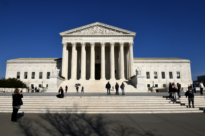 Continuing his attacks on the judiciary, President Donald Trump has taken aim at two justices on the Supreme Court. MUST CREDIT: Washington Post photo by Katherine Frey