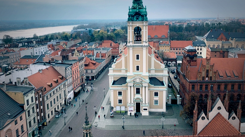 Similar charm to Krakow but fewer people can be found in Torun's old market square. MUST CREDIT: Photo for The Washington Post by Hugh Biggar