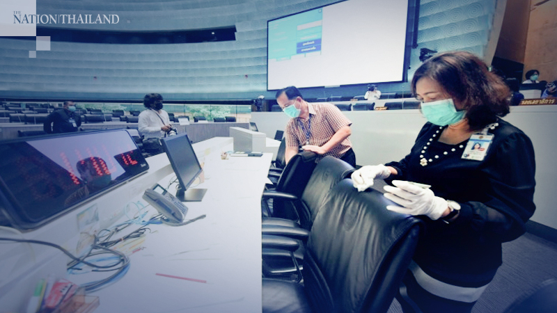 Parliament gets thorough clean-up for Covid-19 virus Parliament gets thorough clean-up for Covid-19 virus