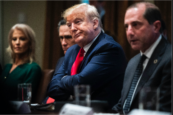 President Trump, centre./file photo: Syndication Washington Post 