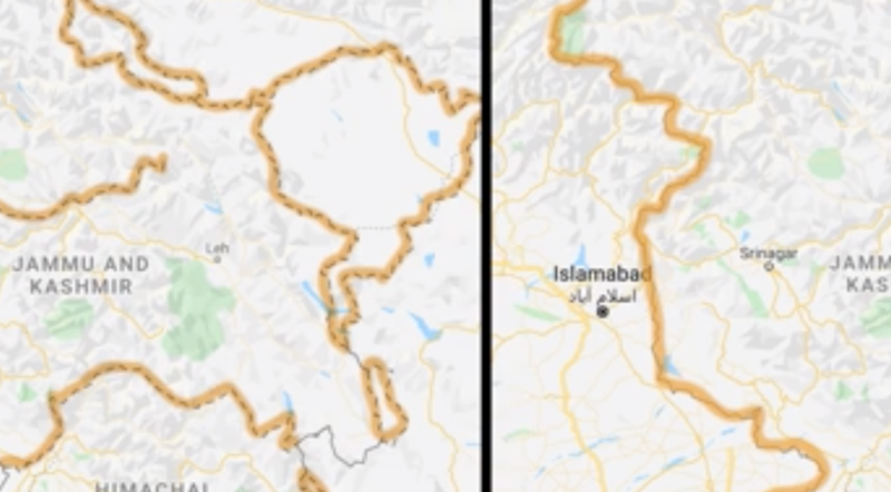 Google redraws the borders on maps depending on who's looking Google redraws the borders on maps depending on who's looking