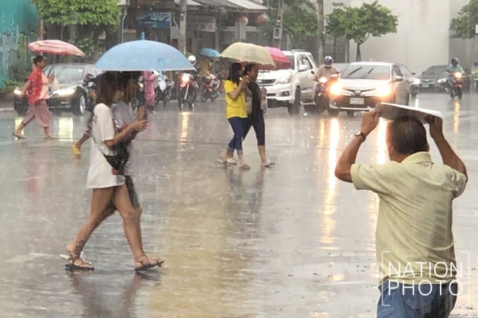 Thundershowers forecast for upper Thailand Thundershowers forecast for upper Thailand