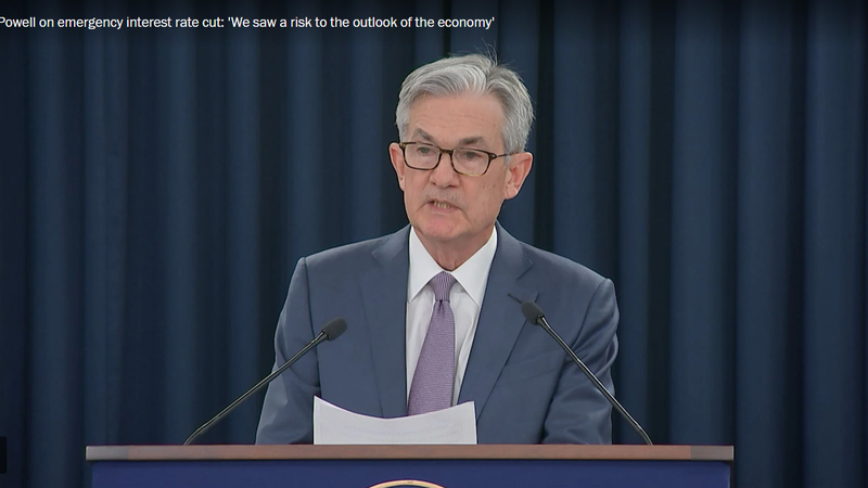 Fed cuts interest rate half a percentage point, largest emergency cut since the financial crisis Fed cuts interest rate half a percentage point, largest emergency cut since the financial crisis