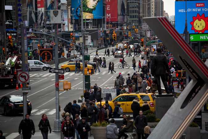 File photo of Times Square New York/Syndication   Washington Post, Bloomberg