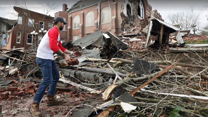 Tornadoes leave trail of death and destruction in and around Nashville Tornadoes leave trail of death and destruction in and around Nashville
