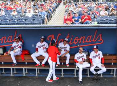 At spring training, Nationals players work to hone their skills and try to battle monotony. MUST CREDIT: Washington Post photo by Jonathan Newton