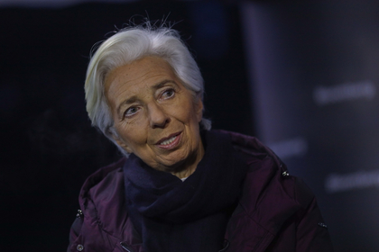 Christine Lagarde, president of the European Central Bank. speaks during a Bloomberg Television interview on the closing day of the World Economic Forum (WEF) in Davos, Switzerland, on Jan. 24, 2020. MUST CREDIT: Bloomberg photo by Simon Dawson.