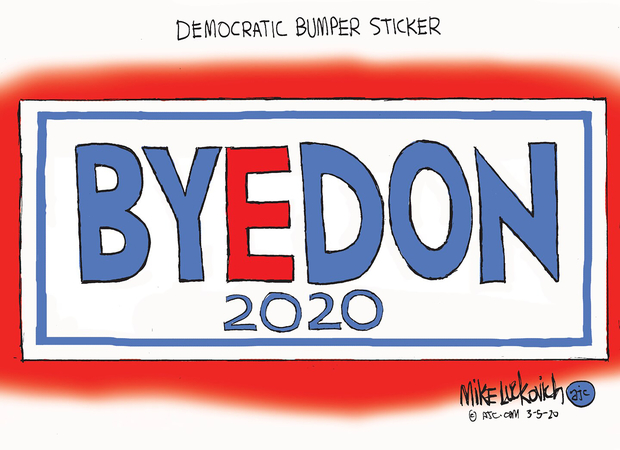 This new Biden cartoon captures the shift in the Democratic race - and is now a bumper sticker This new Biden cartoon captures the shift in the Democratic race - and is now a bumper sticker