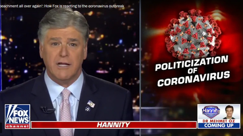 VIRUS-MEDIA-ANALYSIS: For weeks, conservative media joined Trump in downplaying the threat of the coronavirus VIRUS-MEDIA-ANALYSIS: For weeks, conservative media joined Trump in downplaying the threat of the coronavirus