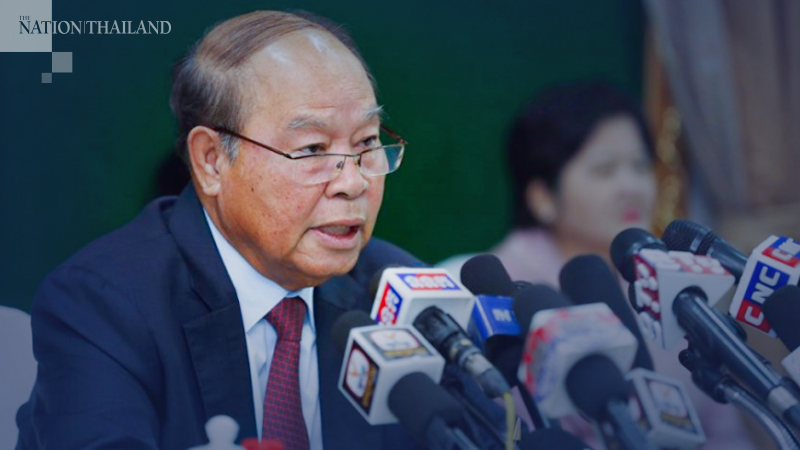 Minister of Health Mam Bun Heng said at the press conference (Photy by Hong Menea)