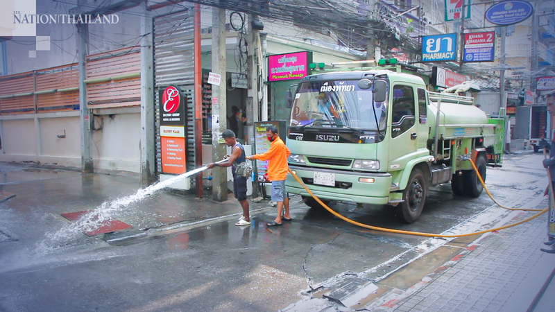 Pattaya cleans up after tourist tests positive Pattaya cleans up after tourist tests positive
