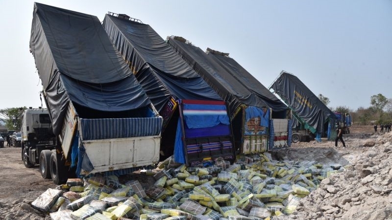 Bt50 million worth of illegal imported meat destroyed to prevent infections Bt50 million worth of illegal imported meat destroyed to prevent infections