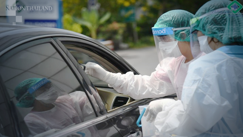 Drive-thru virus tests available at Vibhavadi Hospital Drive-thru virus tests available at Vibhavadi Hospital