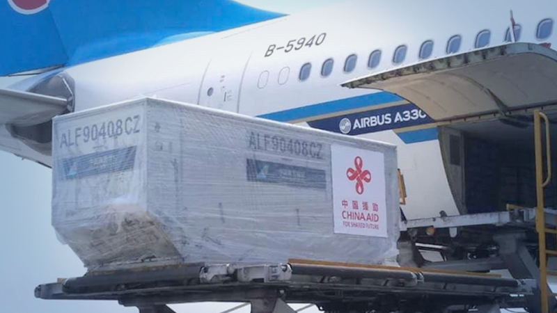 Medical kits arrive from China Medical kits arrive from China