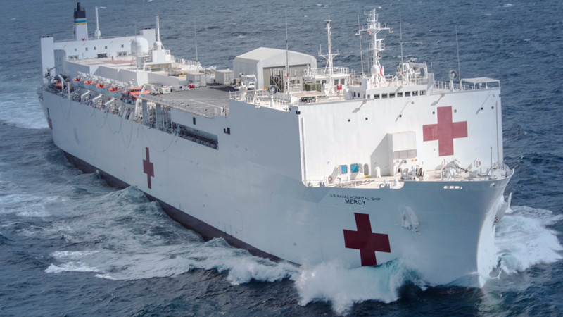 Navy hospital ship heads to Los Angeles as pandemic spreads Navy hospital ship heads to Los Angeles as pandemic spreads