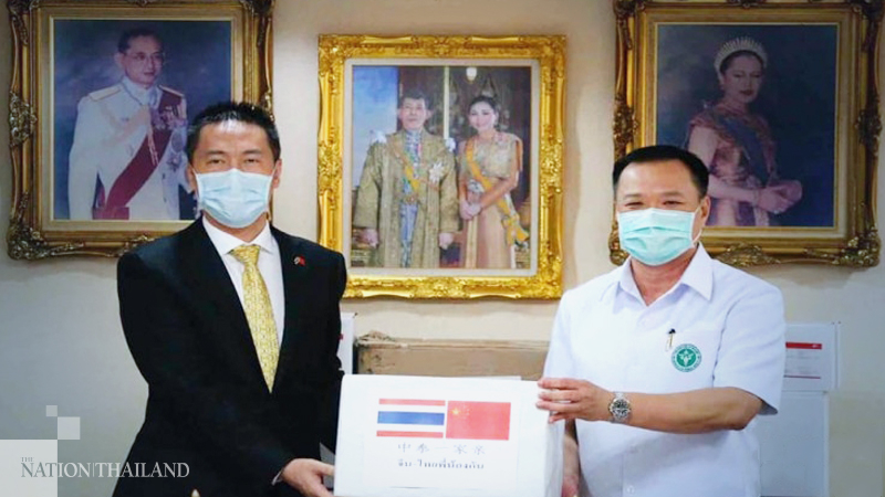 Anutin meets Chinese Embassy charge d’affaires after China sends medical equipment Anutin meets Chinese Embassy charge d’affaires after China sends medical equipment