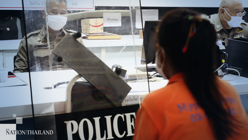 Police station deploys anti-riot shields for virus prevention Police station deploys anti-riot shields for virus prevention