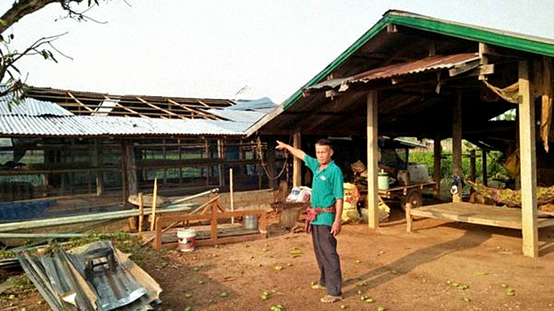 Storm wreaks havoc in Loei Storm wreaks havoc in Loei
