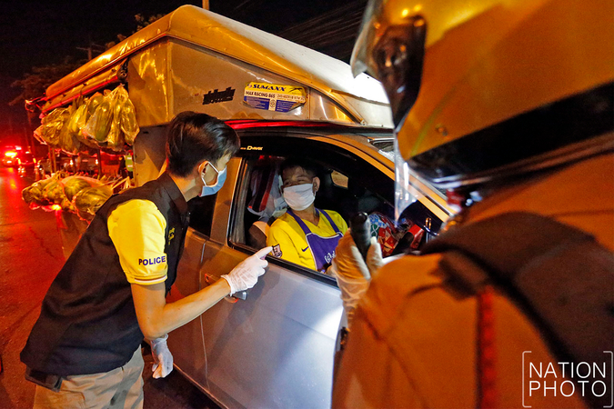 Checkpoints set up to monitor night curfew Checkpoints set up to monitor night curfew