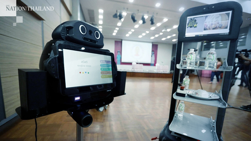 New robot from Chula to help in battle against Covid-19 New robot from Chula to help in battle against Covid-19