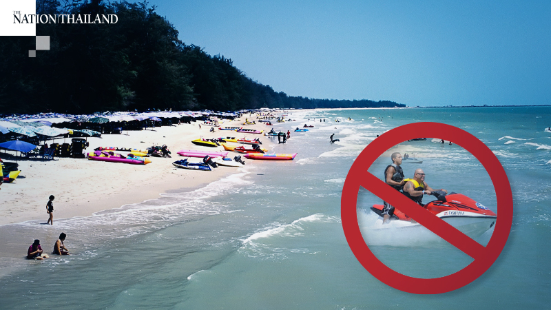 Phetchaburi makes beaches off limits, bans water sport activities Phetchaburi makes beaches off limits, bans water sport activities