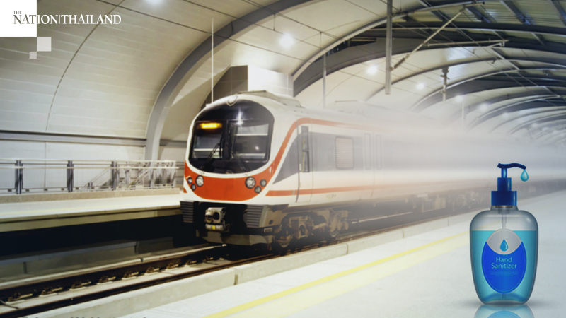 Scented handwash gel to be given away to Airport Link train passengers Scented handwash gel to be given away to Airport Link train passengers