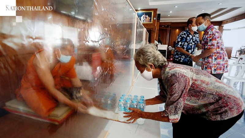 Bangkok temple offering Songkran relief amid contagion Bangkok temple offering Songkran relief amid contagion