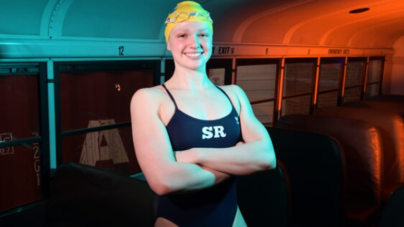 Swimmer Phoebe Bacon is training toward Olympic-sized dreams in a friend's 15-meter pool Swimmer Phoebe Bacon is training toward Olympic-sized dreams in a friend's 15-meter pool