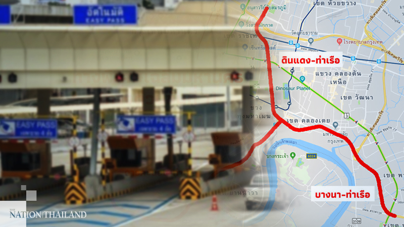 Din Daeng, Bang Na toll plazas closed until May 21 Din Daeng, Bang Na toll plazas closed until May 21