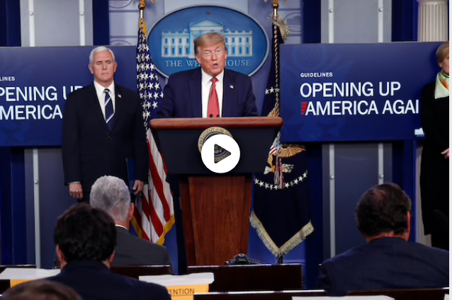 As testing outcry mounts, Trump cedes to states in announcing guidelines for slow reopening As testing outcry mounts, Trump cedes to states in announcing guidelines for slow reopening