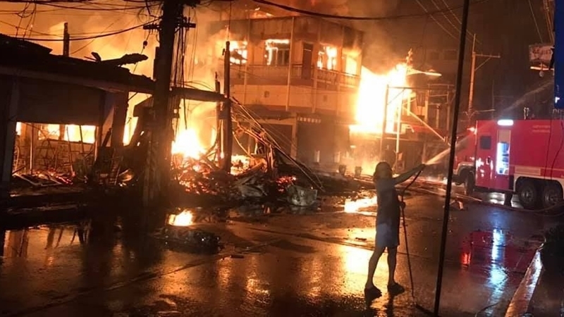Fire destroys iconic wooden building in Mae Hong Son Fire destroys iconic wooden building in Mae Hong Son