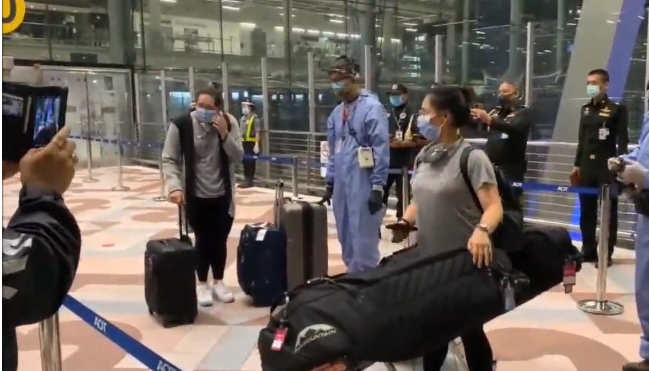 Thai golf stars in quarantine after flying back from the US Thai golf stars in quarantine after flying back from the US