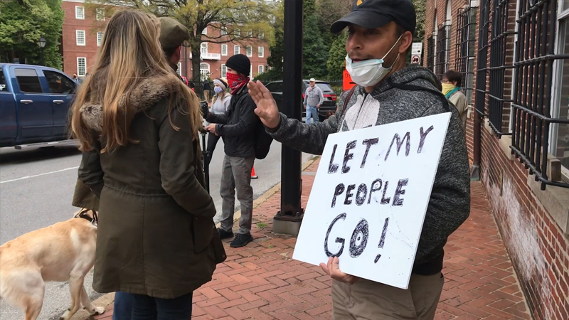 Protest to reopen Maryland draws caravan of vehicles to downtown Annapolis Protest to reopen Maryland draws caravan of vehicles to downtown Annapolis