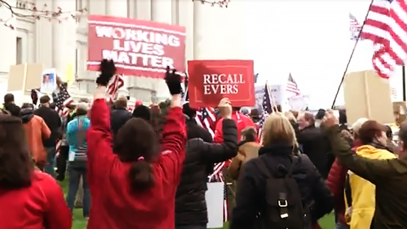 In Wisconsin, protesters attack stay-at-home orders as unnecessary - or a government cabal In Wisconsin, protesters attack stay-at-home orders as unnecessary - or a government cabal