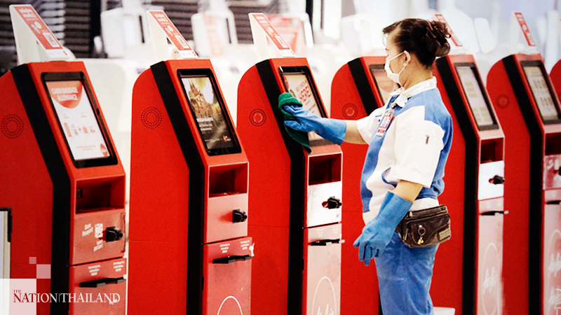 Don Mueang airport spotlessly clean as domestic flights rev up Don Mueang airport spotlessly clean as domestic flights rev up