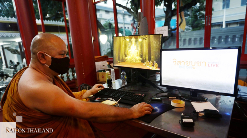 Buddhists nationwide commemorate Visakha Bucha Day online Buddhists nationwide commemorate Visakha Bucha Day online