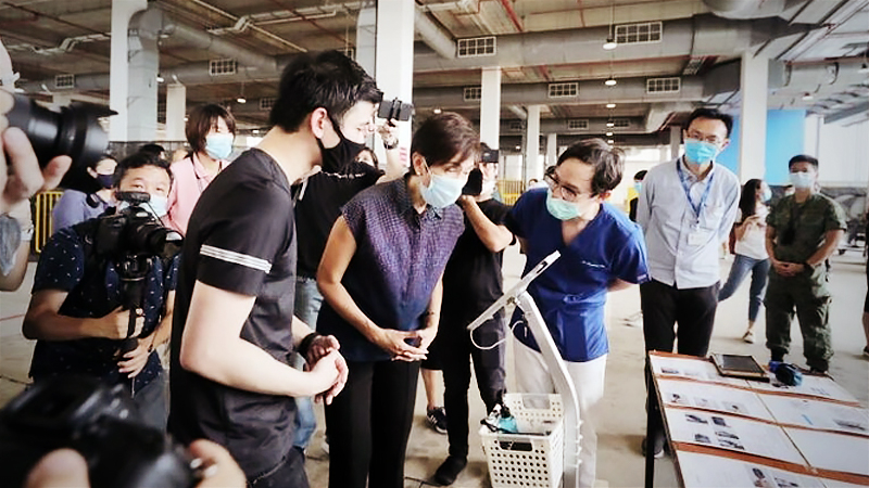 Technology to help foreign workers in dorms monitor health amid Covid-19 pandemic: Josephine Teo Technology to help foreign workers in dorms monitor health amid Covid-19 pandemic: Josephine Teo
