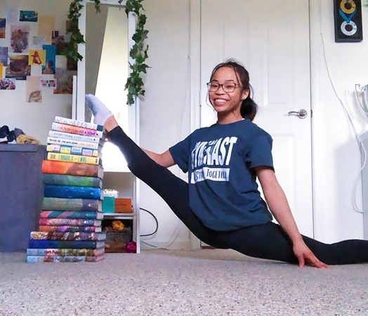 World champion gymnast Morgan Hurd has a new reason to love books: They help her train World champion gymnast Morgan Hurd has a new reason to love books: They help her train