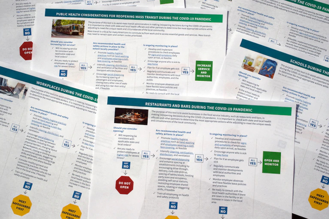 CDC offers brief checklists to guide businesses, schools and others on reopening CDC offers brief checklists to guide businesses, schools and others on reopening
