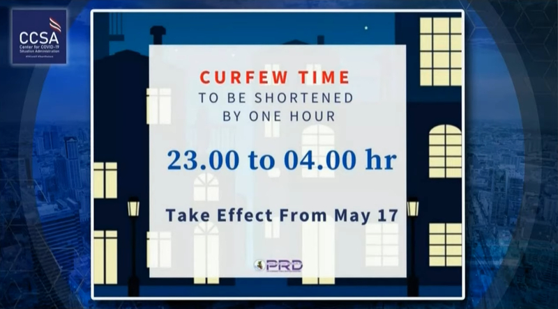 Night curfew to start an hour later from May 17 Night curfew to start an hour later from May 17