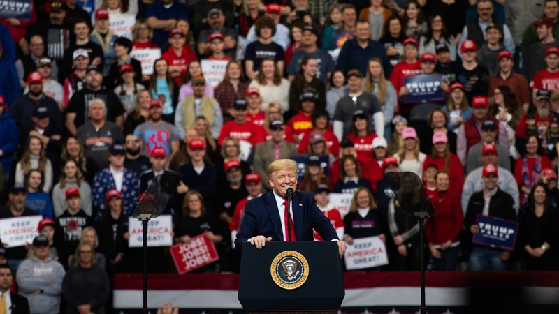 Trump blames Democrats for his grounded campaign, even as bipartisan restrictions ban his signature rallies Trump blames Democrats for his grounded campaign, even as bipartisan restrictions ban his signature rallies
