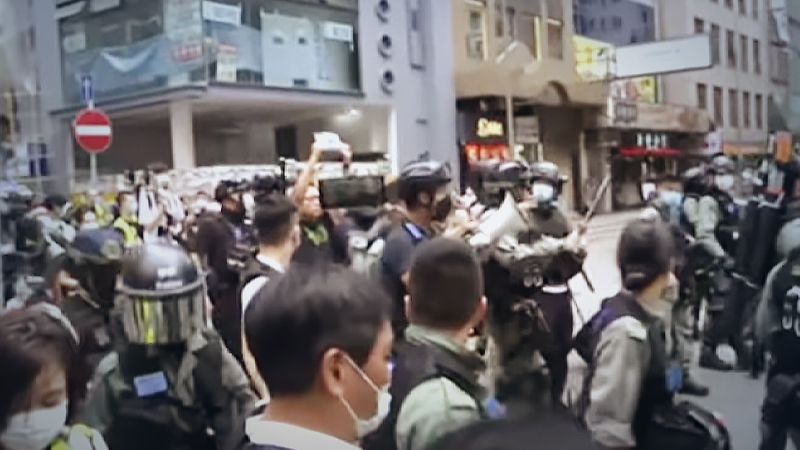 Hong Kong police use tear gas, water cannon against thousands protesting new China law Hong Kong police use tear gas, water cannon against thousands protesting new China law