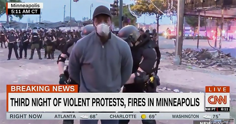 CNN reporter and crew arrested live on air while covering Minneapolis protest CNN reporter and crew arrested live on air while covering Minneapolis protest